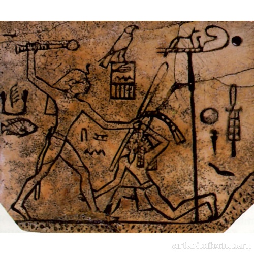 Плакетка-этикетка времени правления царя Дена