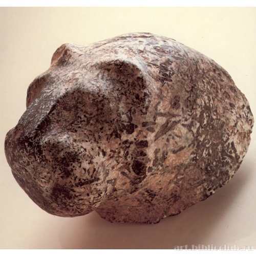 Голова статуи льва