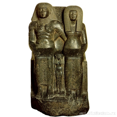 Парная статуя Сеннефера с женой Сенай