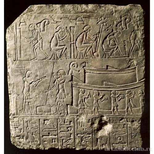 Рельеф из гробницы с изображением столярной мастерской