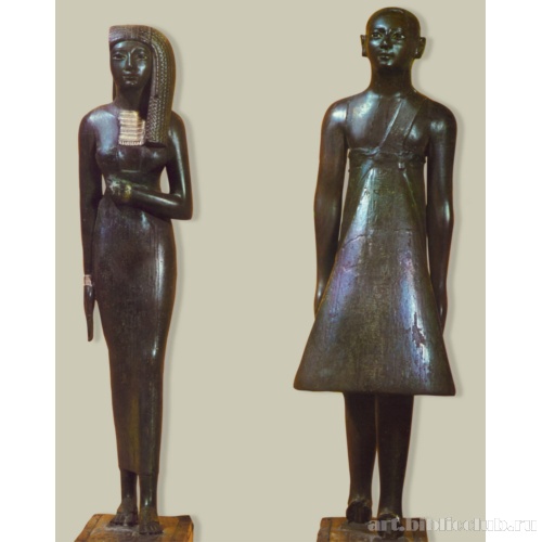 Статуэтки жреца Аменхотепа и его супруги жрицы Раннаи