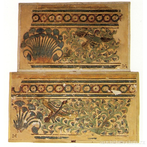 Фрагменты росписи дворца Аменхотепа III