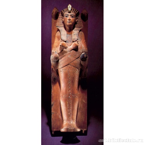 Гробница Тутанхамона: статуэтка царя, лежащего на ложе