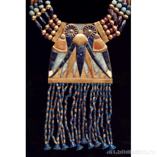 Гробница Тутанхамона: деталь ожерелья (застежка-противовес)