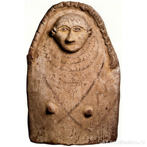 Крышка глиняного саркофага