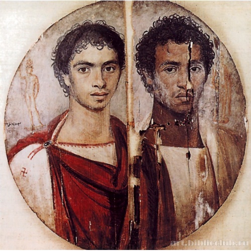 Тондо с портретами двух братьев