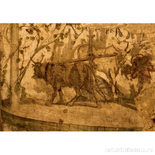 Фрагмент настенной росписи из гробницы