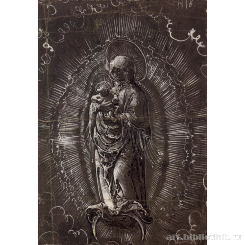 Мадонна в сиянии славы, стоящая на полумесяце