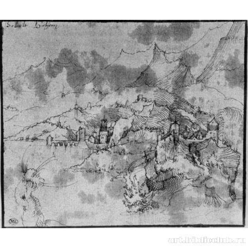 Горный пейзаж с заливом