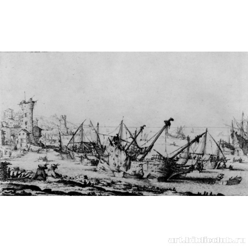 Гавань с кораблями