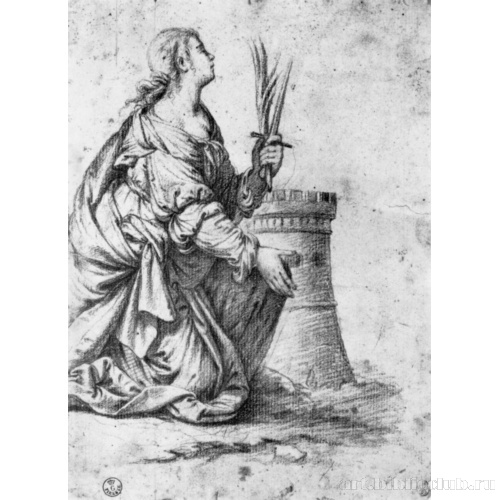 Коленопреклоненная святая Варвара