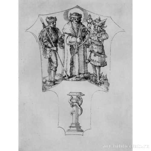 Феб между Афиной Палладой и Меркурием