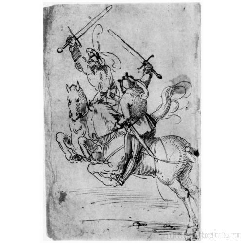 Два сражающихся всадника