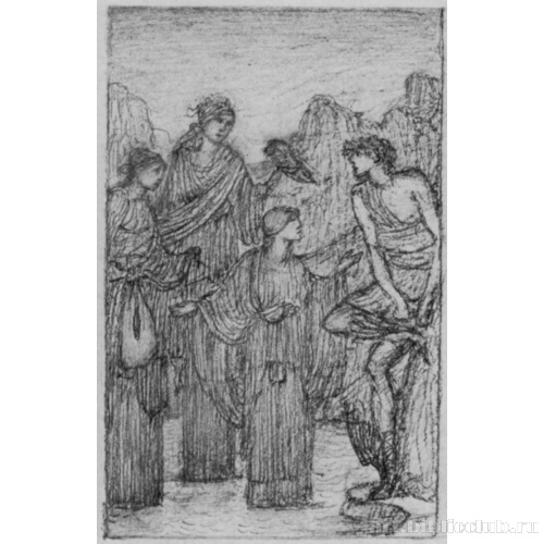 Эскиз к «Истории Персея»: Персей и морские нимфы (нереиды)