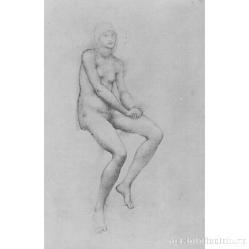 Сидящая обнаженная