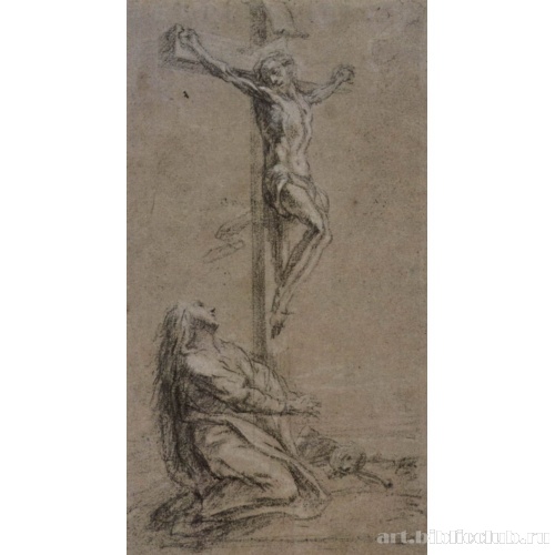 Святая Мария Магдалина и Христос на кресте