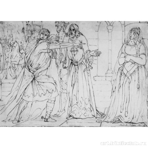 Лир проклинает вероломство Гонерильи