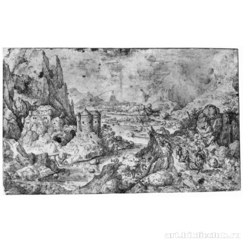 Скалистый пейзаж с замком