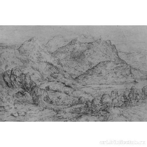 Пейзаж с горной грядой