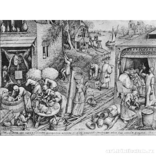 Рисунок из серии «Добродетели»: Мудрость (Prudentia)