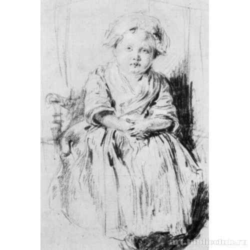 Сидящий на стуле ребенок