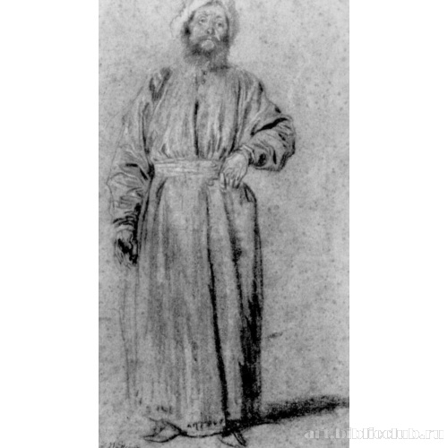 Стоящий перс с бородой