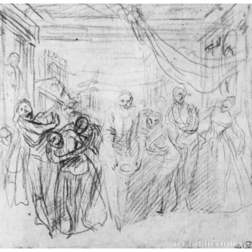 Итальянские комедианты принимают аплодисменты