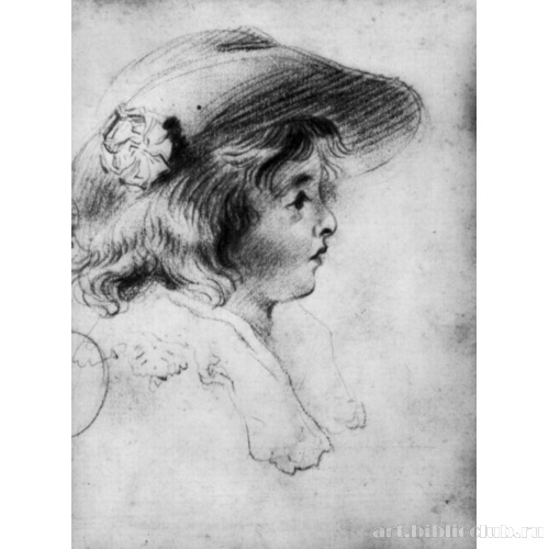 Голова мальчика в шляпе