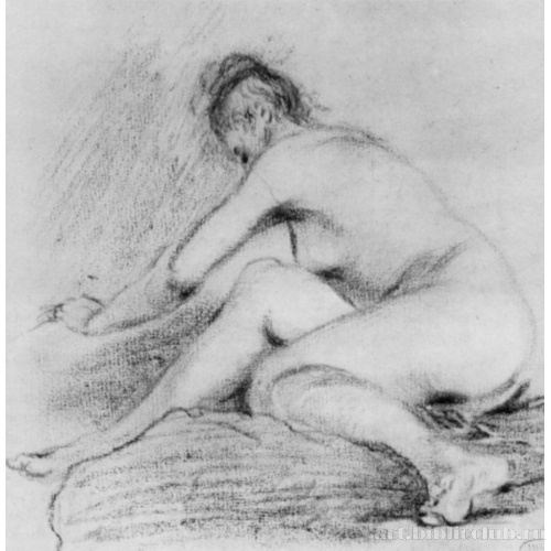 Наклонившаяся обнаженная