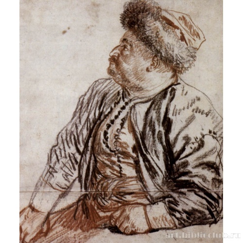 Сидящий перс в тюрбане