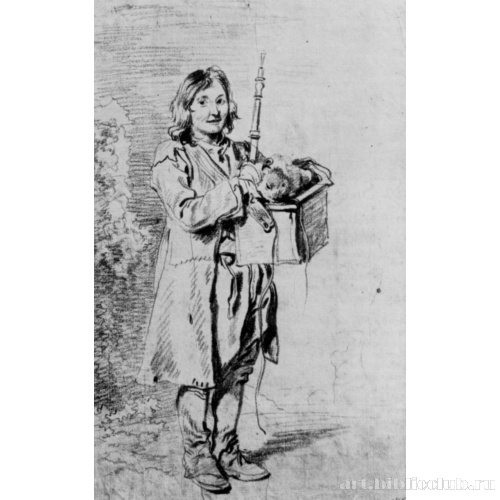 Стоящий савояр с сурком