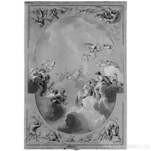 Эскиз плафона: Апофеоз Геракла