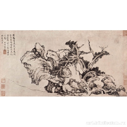 Кипарисы и камни