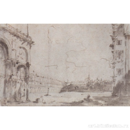 Площадь Сан Марко в Венеции, вид от скульптур львов