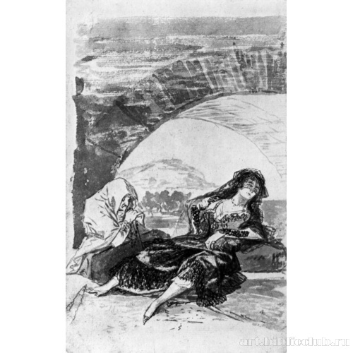 Мадридский альбом[01]: Маха и сводня под аркой