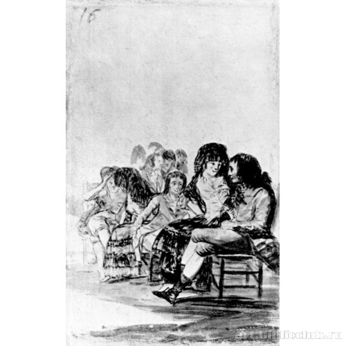 Мадридский альбом[10]: Беседующие махи и мачо