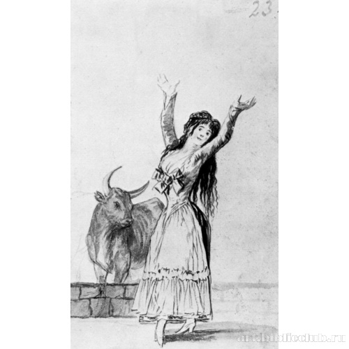 Мадридский альбом[17]: Молодая женщина с быком