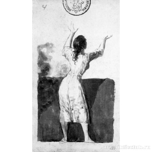 Санлукарский альбом [09]: Молодая женщина, фигура со спины