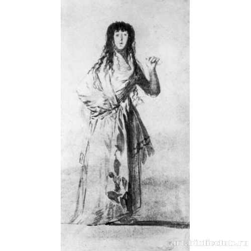 Санлукарский альбом [17]: Герцогиня Альба с поднятой рукой