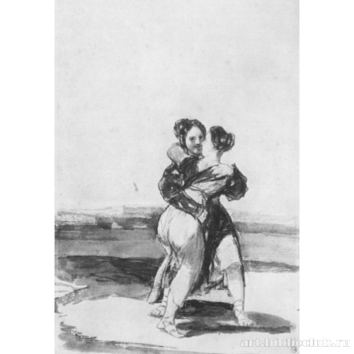 Две обхватившие друг друга женщины