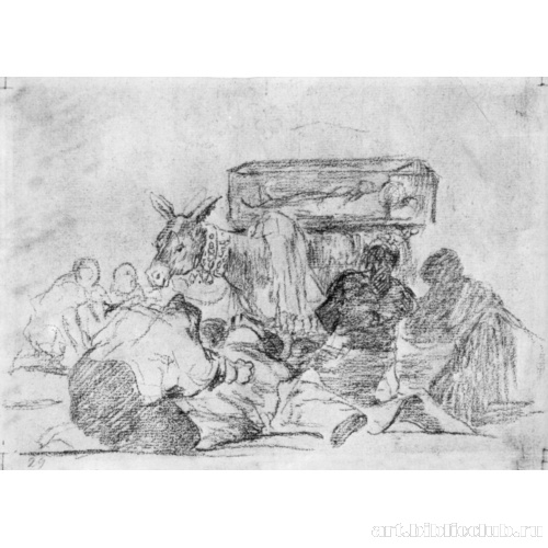 Рисунок для серии офортов «Бедствия войны»: Бедствие 66, Редкое благочестие