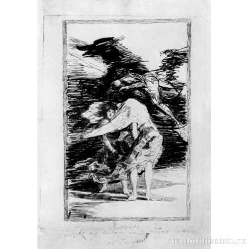 Рисунок для серии офортов «Капричос»: Скверная погода