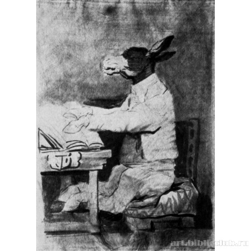 Рисунок для серии офортов «Капричос»: От какой напасти он умрет?