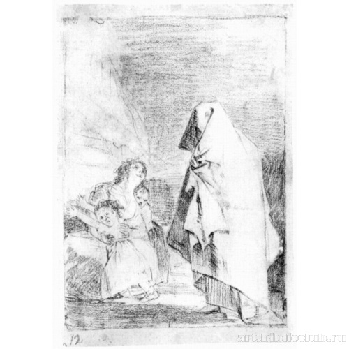 Рисунок для серии офортов «Капричос»: Вот идет бука