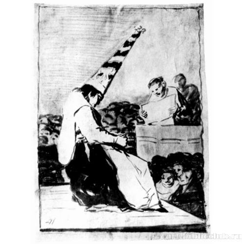 Рисунок для серии офортов «Капричос»: Из той пыли