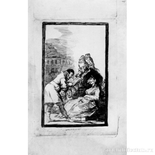 Рисунок для серии офортов «Капричос»: Родословная