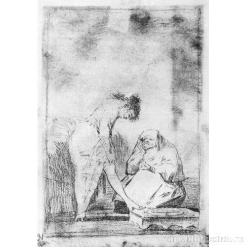 Рисунок для серии офортов «Капричос»: Хорошо натянут