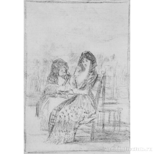 Рисунок для серии офортов «Капричос»: Добрые советы