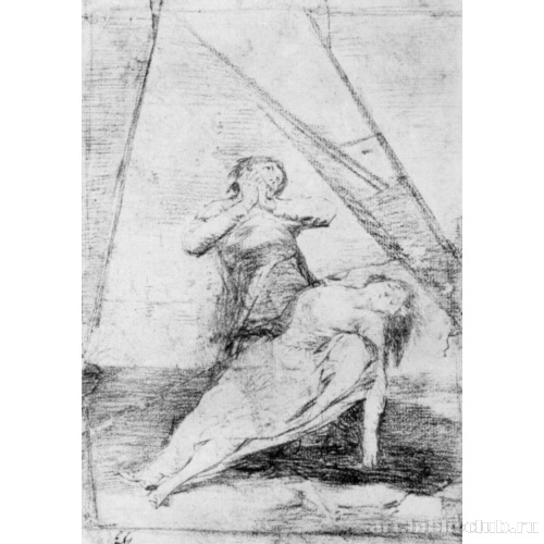 Рисунок для серии офортов «Капричос»: Тантал