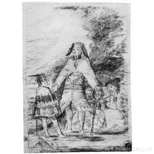 Рисунок для серии офортов «Капричос»: Перевернутый мир